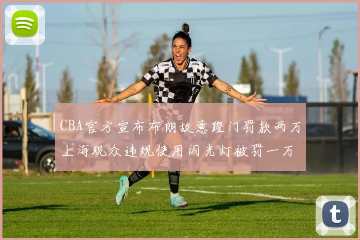 CBA官方宣布布朗故意蹬门罚款两万上海观众违规使用闪光灯被罚一万